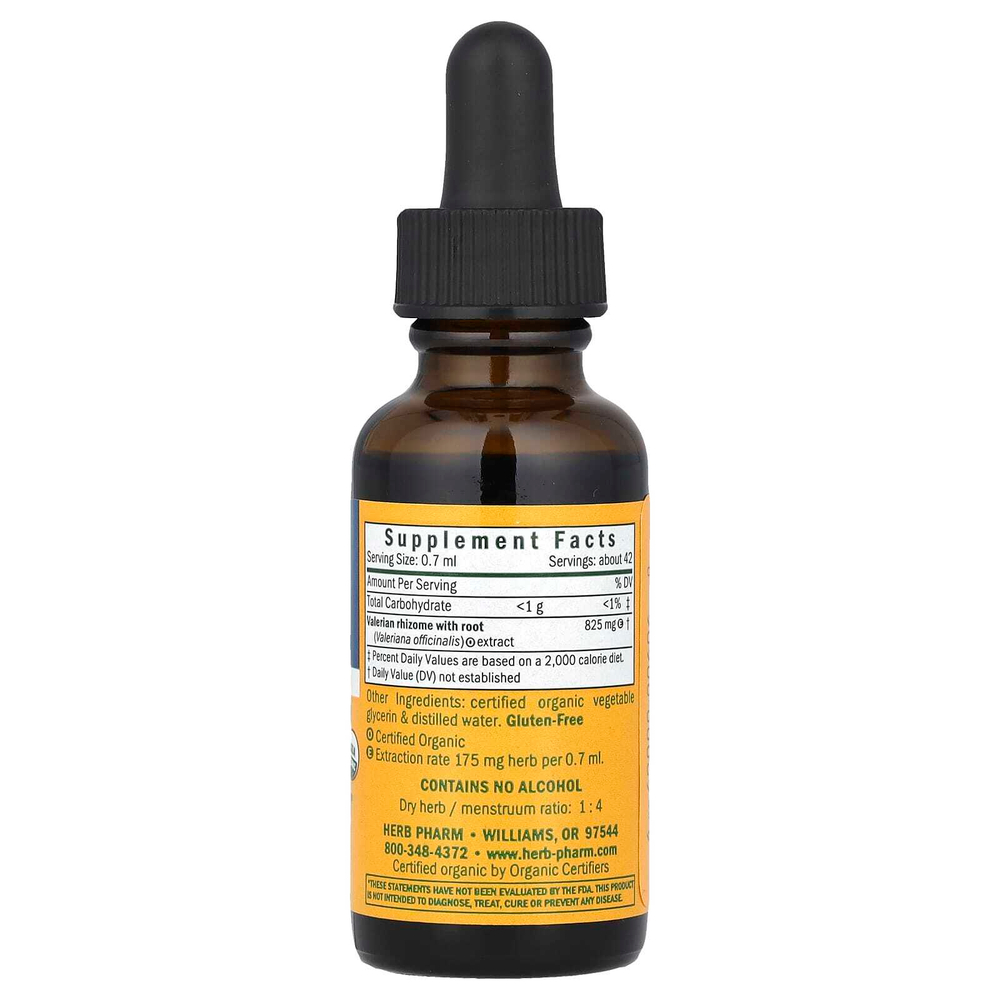 Herb Pharm, валериана, без спирта, 30 мл (1 жидк. унция)