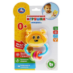 Погремушка "Мишка" подвижные детальки на блистер (Умка)