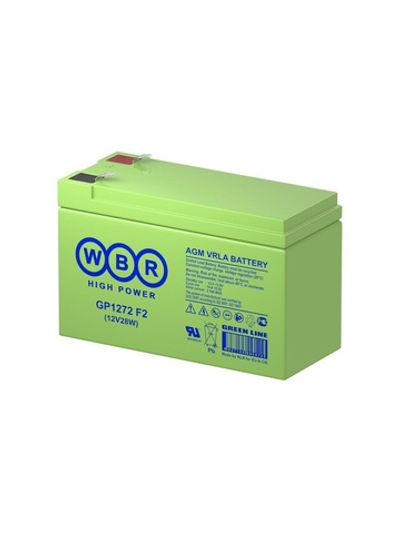 Аккумулятор 12В 7.2А.ч WBR GP1272 F2 (12V28W) WBR