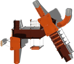 Детский городок Корсика Vector ДГ011.2.10 для игровых площадок 7-12 лет