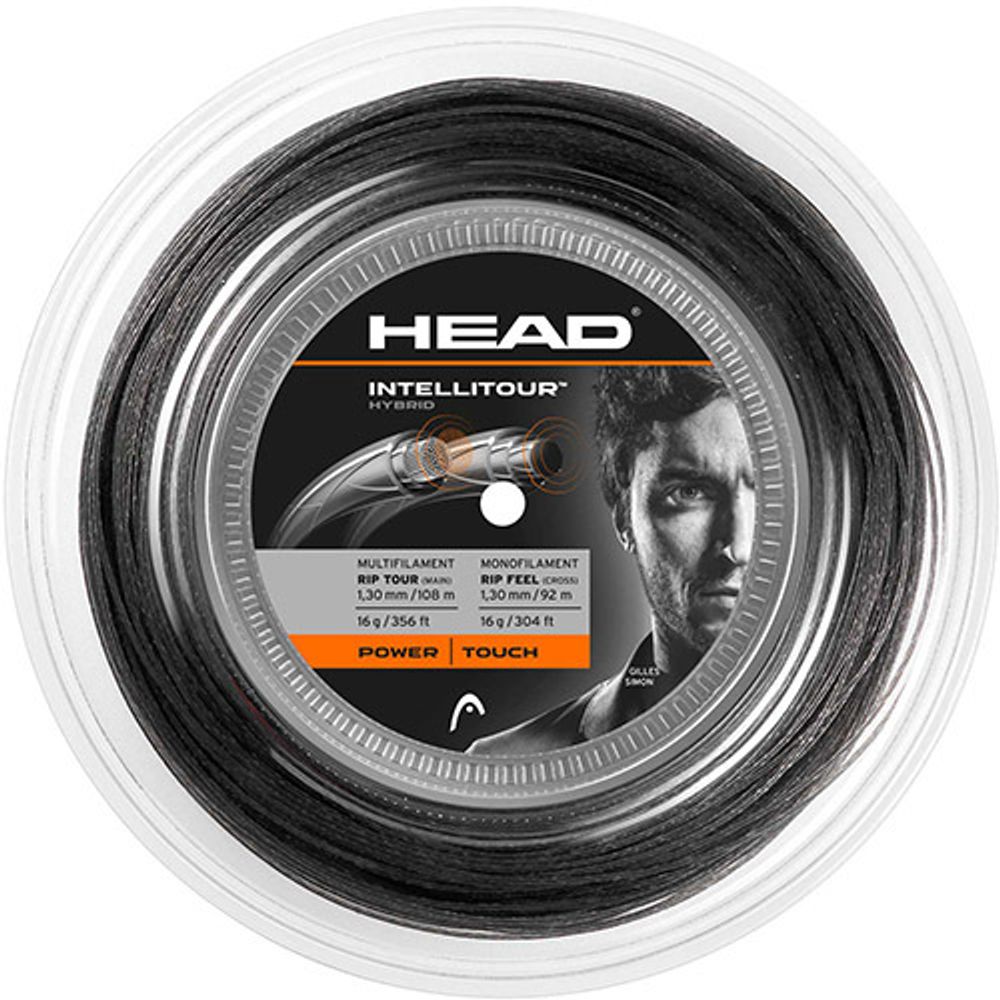 Струны теннисные Head IntelliTour (108 m/92 m) - anthracite/grey