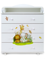 Комод "Фортуна" 4 ящ (арт. 59) ЛДСП 800/4 "Малыши"