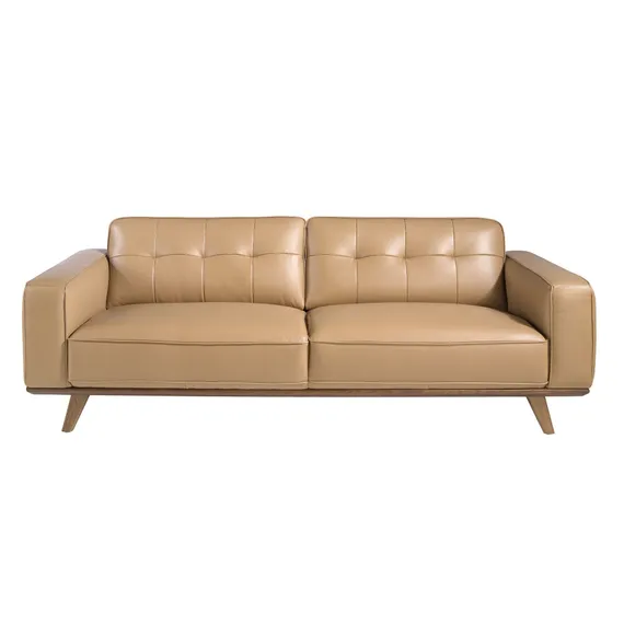 Трехместный диван Angel Cerda 5606-3P, бежевая кожа