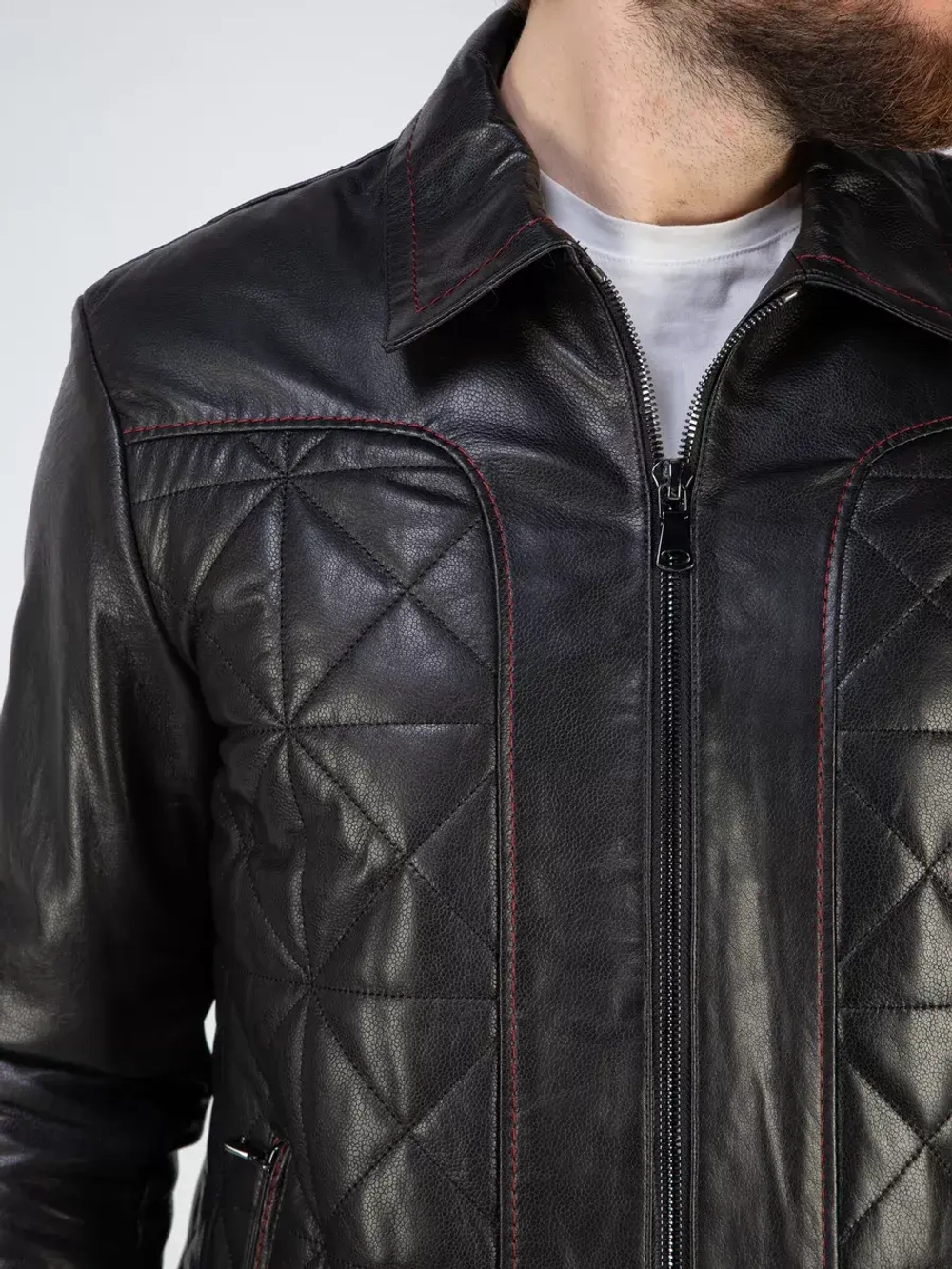 Кожаная куртка демисезонная