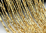 гк3-з Гематит синт. кубик 3мм, золото, 20см