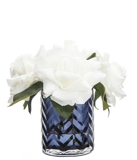 Букет белых роз в вазе "ёлочка", Cote Noire