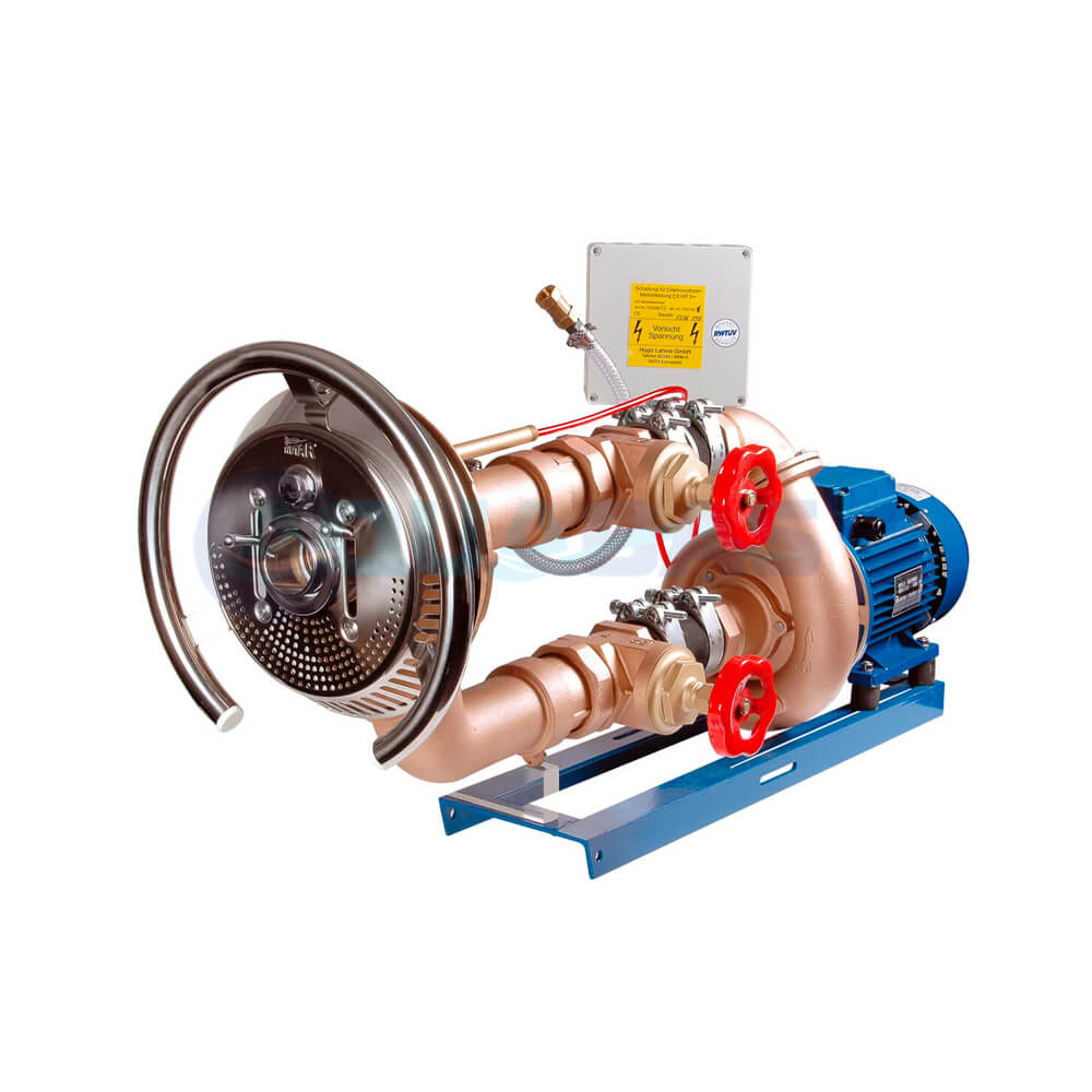 Лицевая часть одноструйного противотока Hugo Lahme TAIFUN +насос 2,6кВт 400В+пан. управл. (7620020)