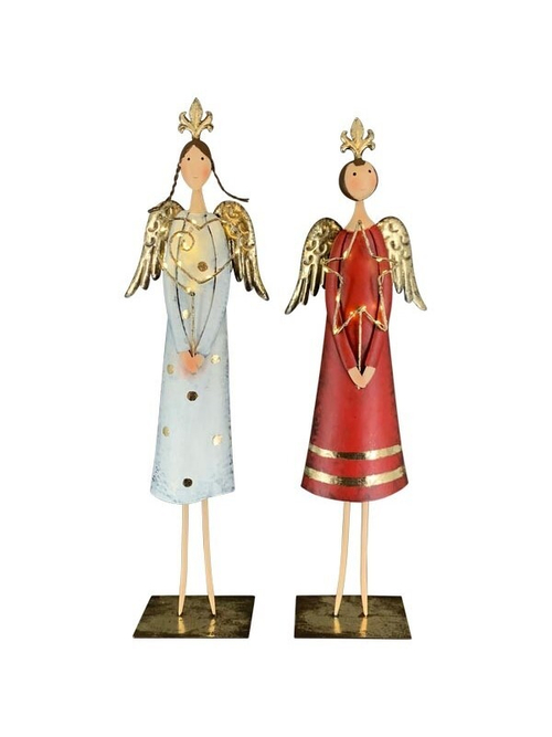Декор "Ангел" в ассортименте 14x8x59см/ 14x8x63см Металл