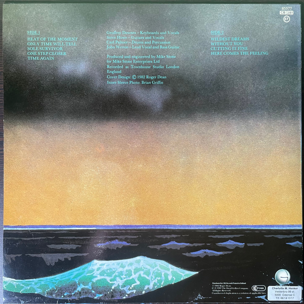 Asia - Asia (Голландия 1982г.)
