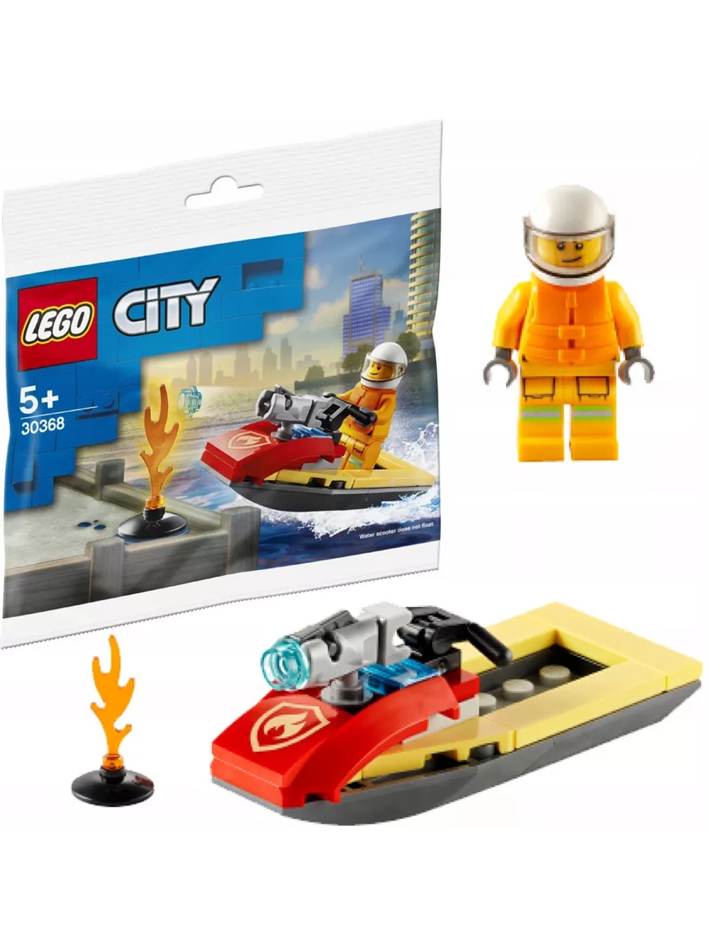 Конструктор LEGO City 30368 Водный мотоцикл пожарной команды