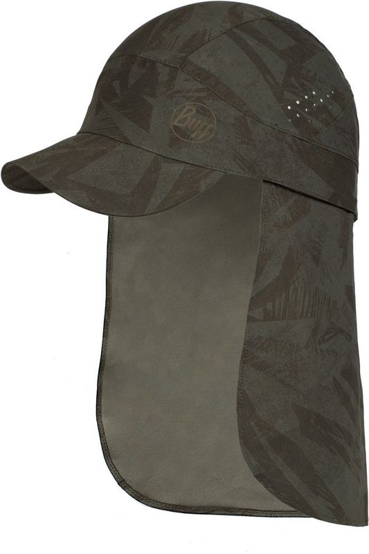 Кепка с защитой шеи от солнца Buff Pack Sahara Cap Acai Khaki Фото 1