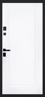 Стальная дверь "Plata" (умная электронная дверная ручка с отпечатком пальца Smart lock T888 Черная)