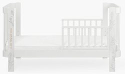 Детская кроватка-трансформер Happy baby Mommy Love в комплекте с расширением 160х70 white