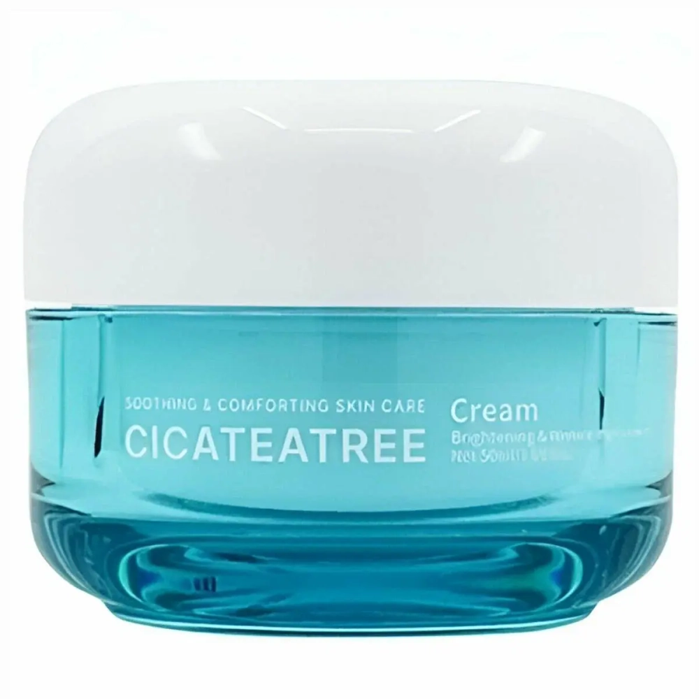 JIGOTT Cicateatree Cream Успокаивающий крем для лица с экстрактами центеллы азиатской и чайного дерева 50мл