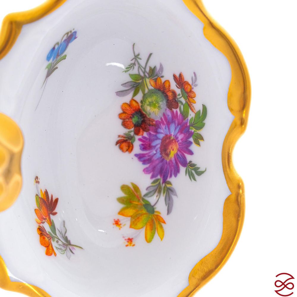 Солонка Queen's Crown Мейсенский букет