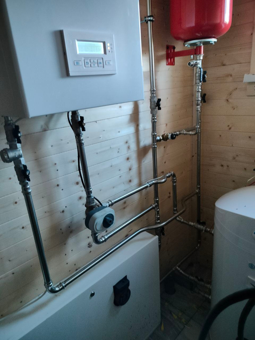 Монтаж системы отопления с электрическим или газовым котлом