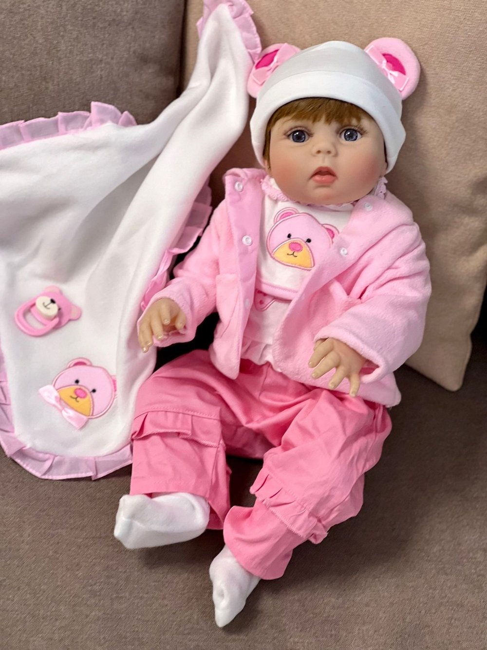 Кукла Реборн виниловая 56см в пакете (FA-020)