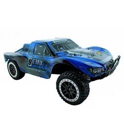Радиоуправляемый шорт-корс Remo Hobby 9EMU TWINS MOTOR (синий) 4WD 2.4G 1/8 RTR