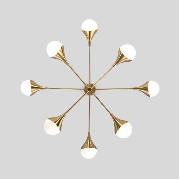 Подвесная люстра Eurosvet Calyx 60168/8 латунь