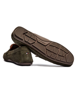 Кожаные мокасины Tommy Hilfiger - хаки(FM0FM04998)