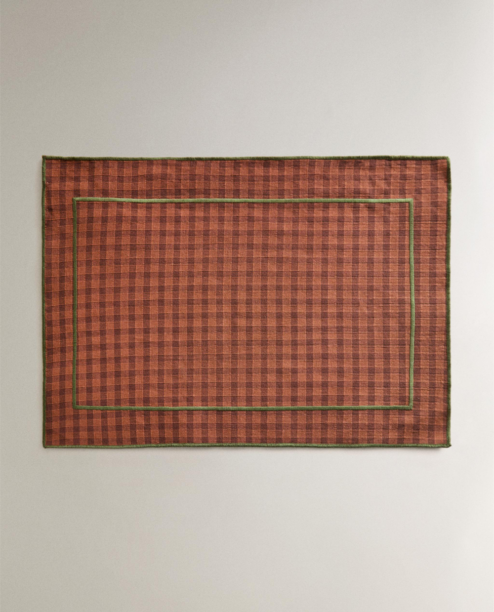 Zara Home сервировочная салфетка из хлопка, клетка, 50 35 см