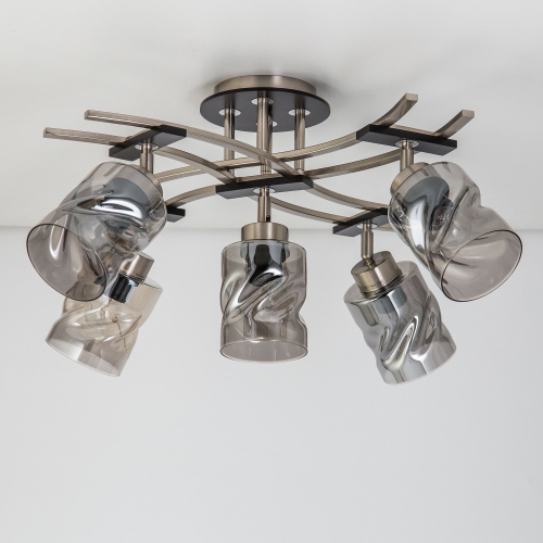 Citilux Мерида CL142155 Люстра с поворотными плафонами Матовый Хром