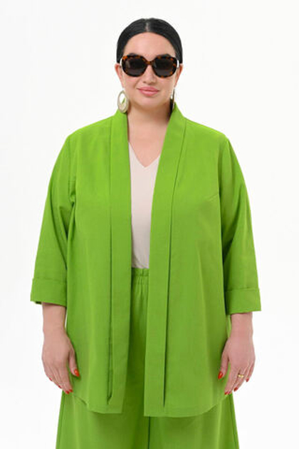 Жакет изо льна Яркий салатовый