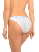 Трусики-танга из двойного хлопкового полотна (Размер: S) (Цвет: белый)