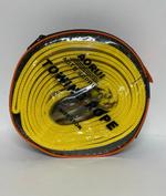 6Т-4.5М \ Трос буксировочный для автомобиля, 6 тонн, 4.5 метра, желтый, с крюками, AORUI, TG (1 шт.)