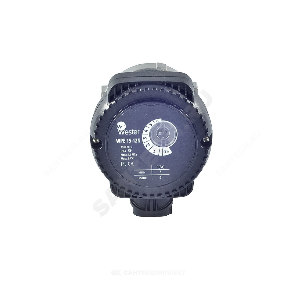 Насос циркуляционный с мокрым ротором для ГВС WPE 15-12N PN10 230B/50Гц Wester 0-18-0098
