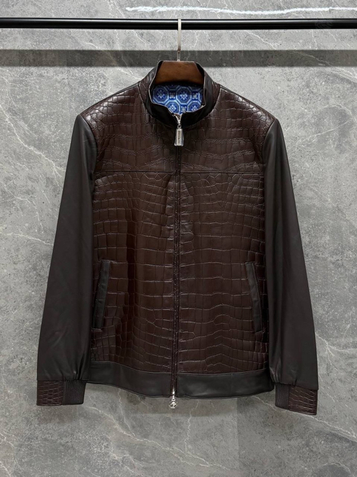 Куртка Stefano Ricci из кожи крокодила