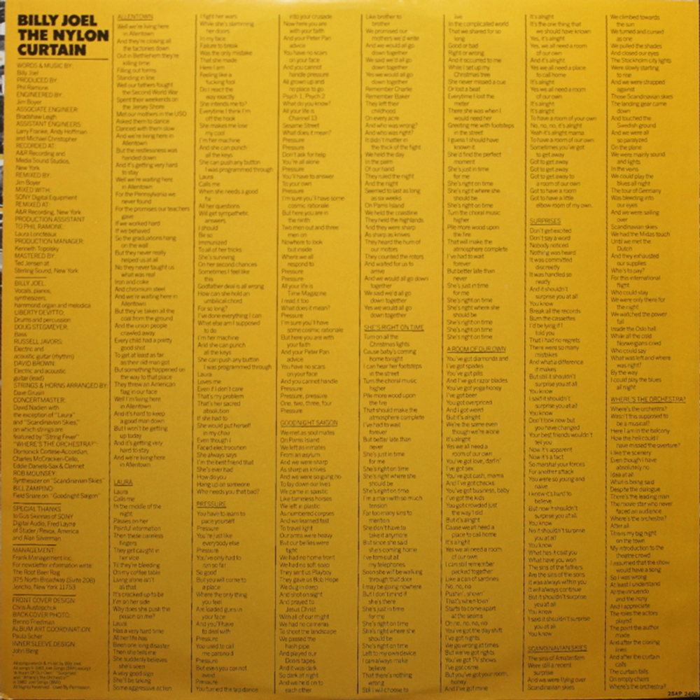 Billy Joel / The Nylon Curtain (LP)