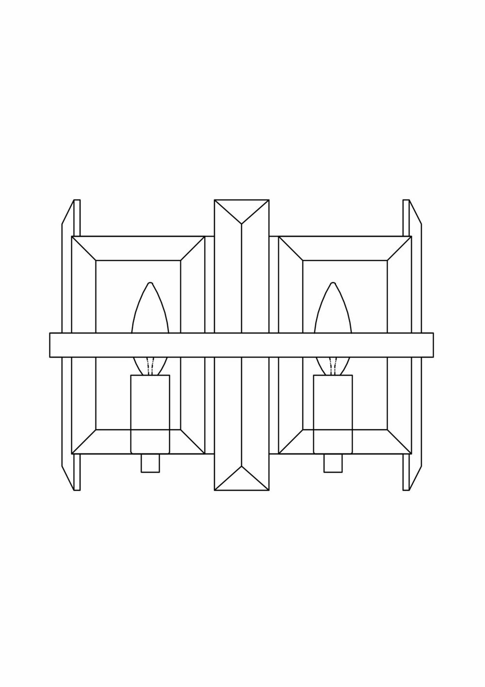 Настенный светильник (бра) Maytoni MOD201WL-02N