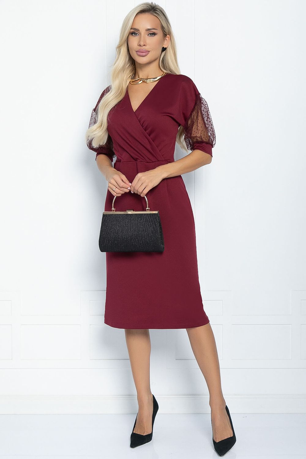 Платье Феличия (бордовое) П11206 LT Collection