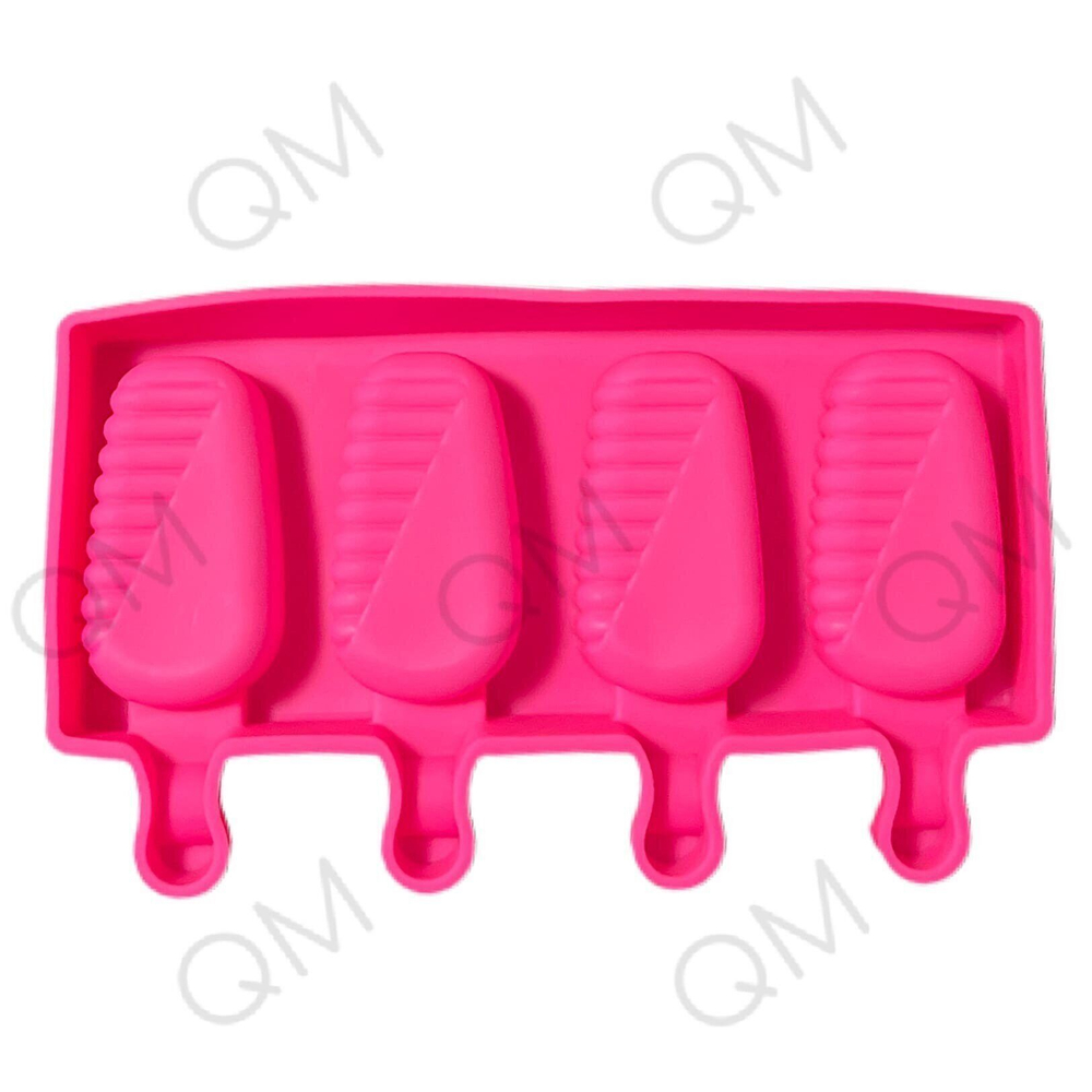 Форма для мороженого «Эскимо в глазури», 19,5112,5 см, 4 ячейки, цвет МИКС