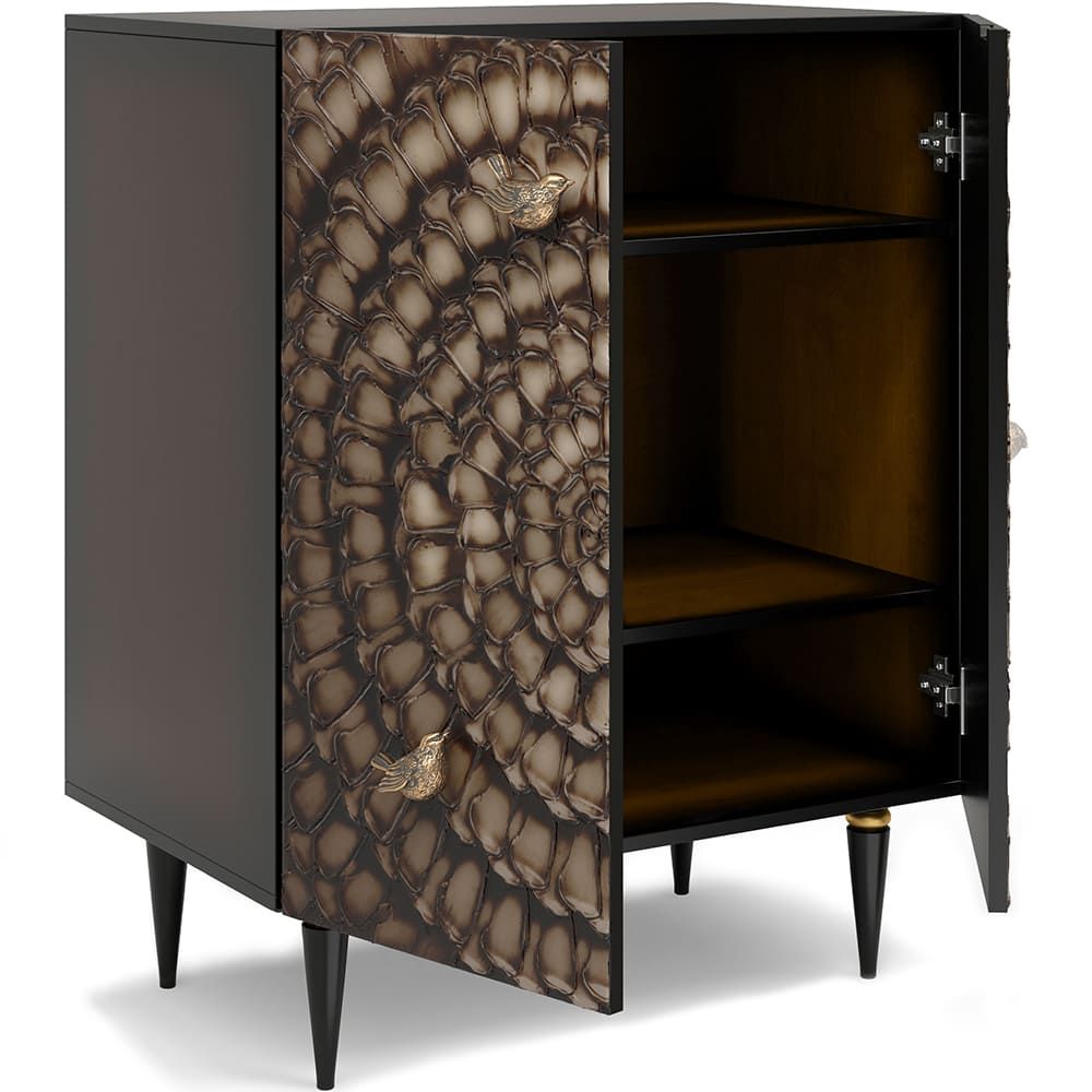 Комод Терра Классик с 2 полками Каштан