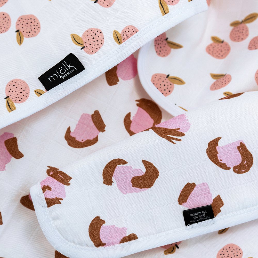 Муслиновое утеплённое одеяло Mjölk Персики