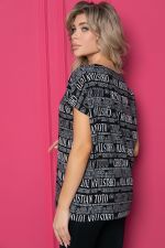 Блуза "Альбина" (черно-белая) Б8774 LT Collection