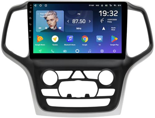 Магнитола для Jeep Grand Cherokee WK2 2013-2022 (взамен ШГУ 8.4", рамка большая) - Teyes CC2 PLUS монитор 9" QLED, Android 10, Быстрая, SIM-слот