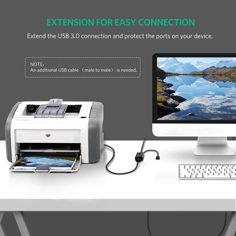 Кабель USB - USB удлинитель USB 3.0, 10m, UGREEN 20827