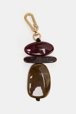 ZARA ПОДВЕСКА С БУСИНАМИ, КОРИЧНЕВЫЙ