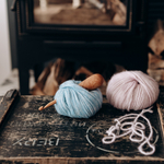 Деревянный крючок для вязания из древесины вишни 8 мм. Вязальный крючок. K154