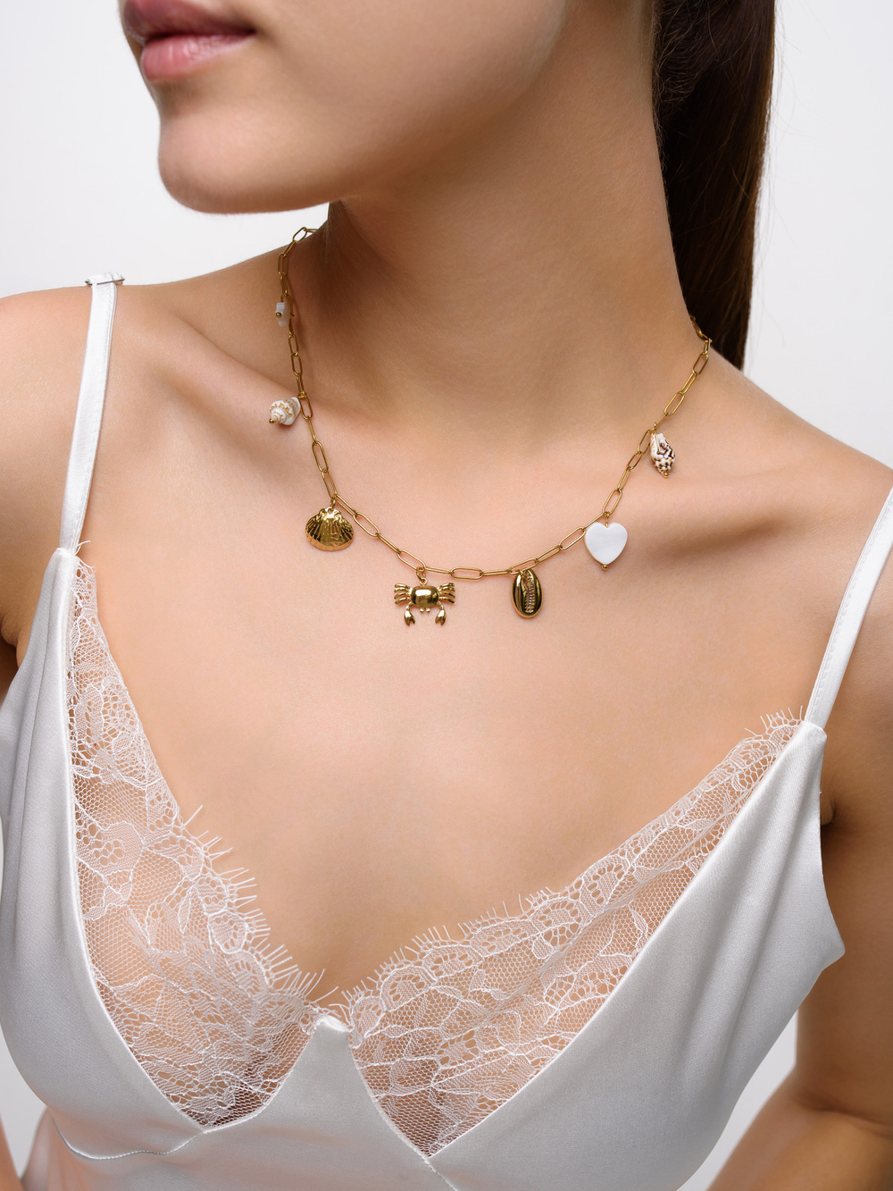 Колье "Crab" Gold