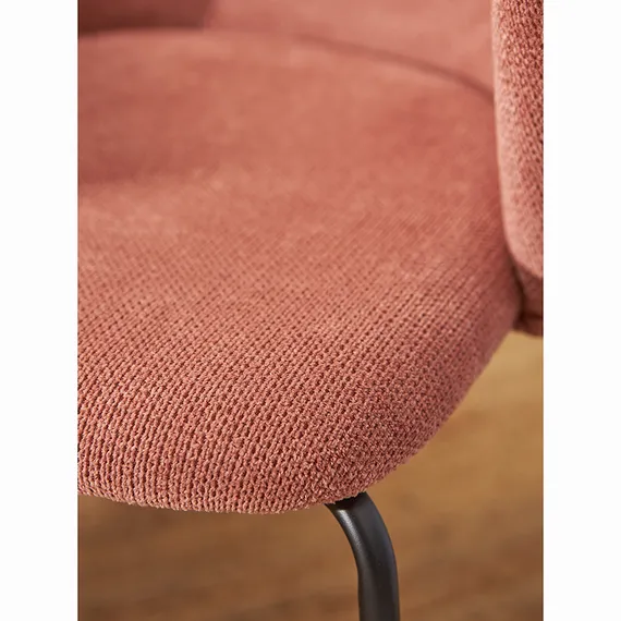 Стул Dwight, розовый фактурный шенилл