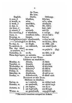 Gaelic vocabulary and phrase book | Munro James