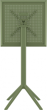 Стол пластиковый барный складной Siesta Contract Sky Folding Bar Table 60, оливковый