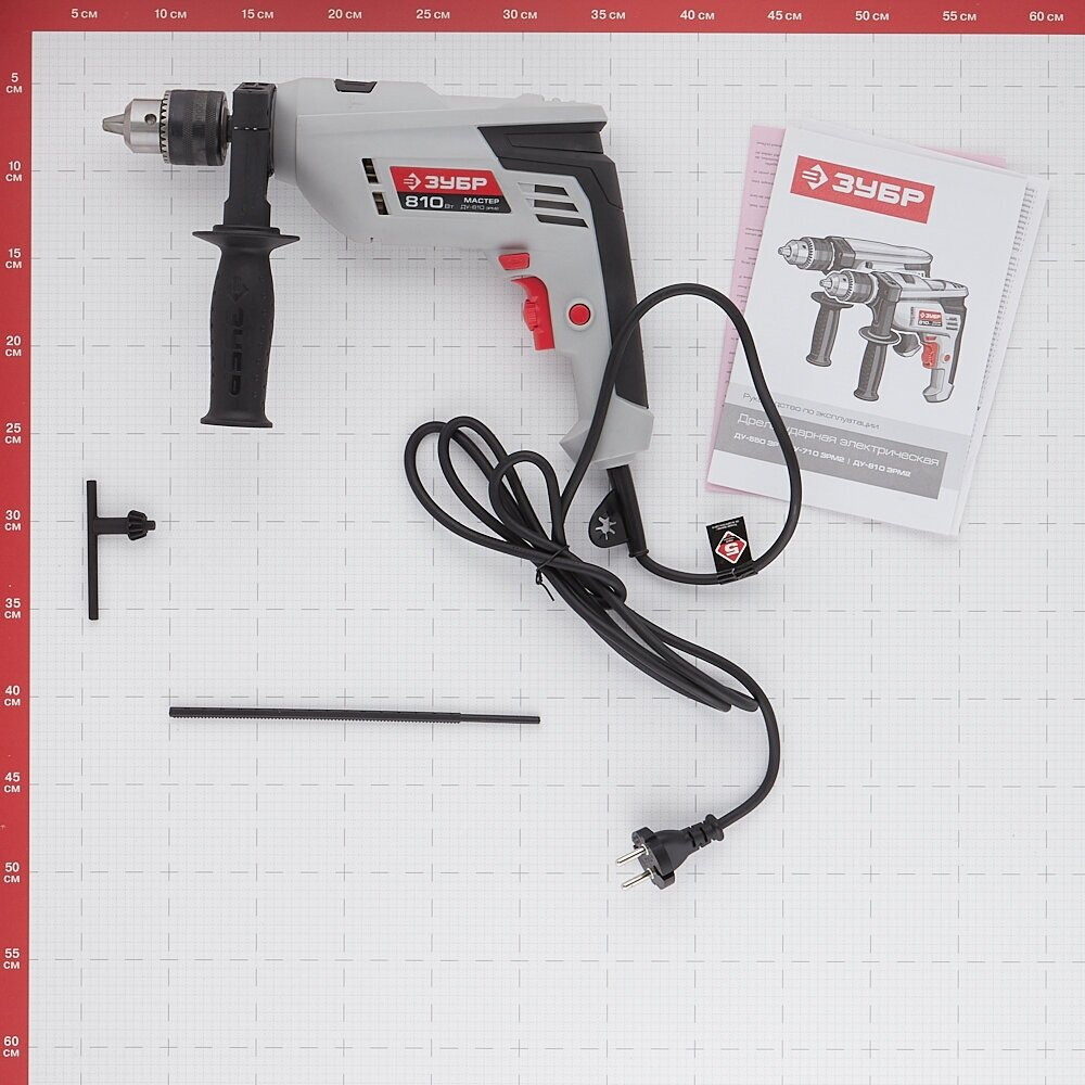 Дрель ударная ЗУБР ДУ-810 ЭРМ2 в коробке(ДУ-810 ЭРМ2)