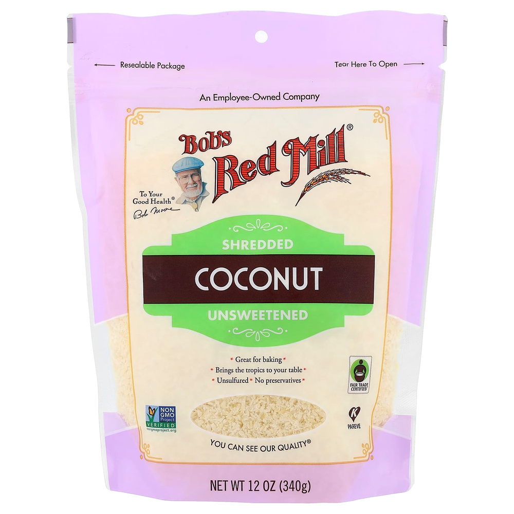Bob's Red Mill, кокосовая стружка, без сахара, 340 г (12 унций)