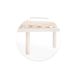 Кровать Woodville Рейк 120х200 белая