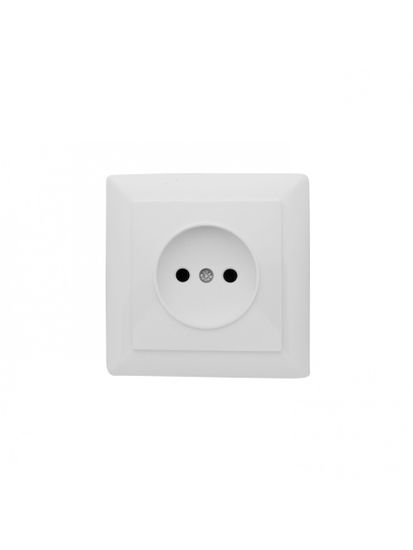 Розетка 1-местная белая б/з Profitec Оптима 012